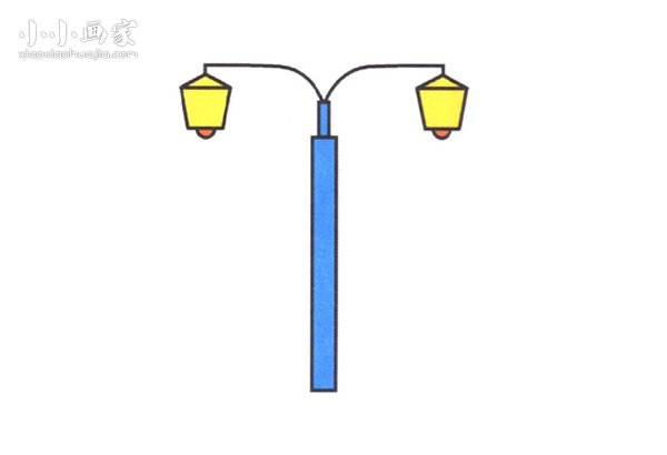 简单路灯简笔画画法图片步骤- www.chuantongba.top