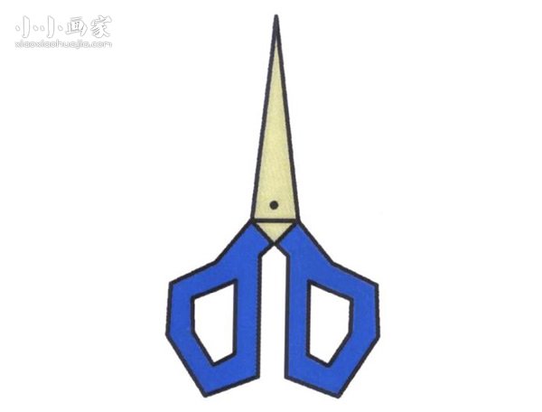 简单的剪刀简笔画画法图片步骤- www.chuantongba.top