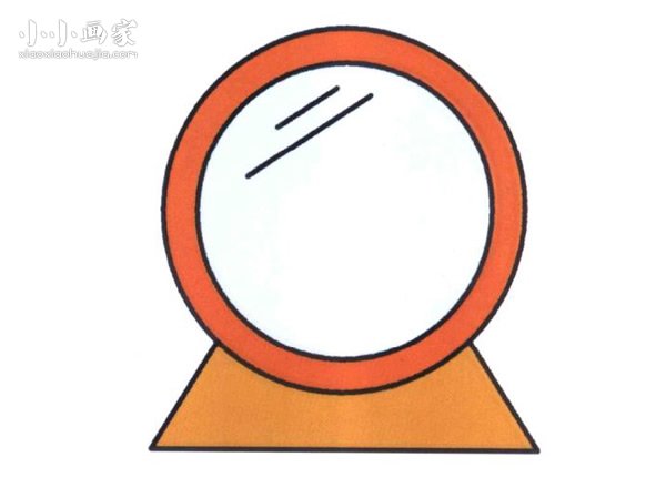 小圆镜简笔画画法图片步骤- www.chuantongba.top