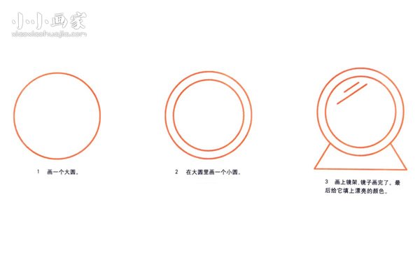 小圆镜简笔画画法图片步骤- www.chuantongba.top