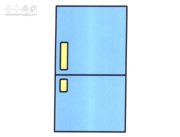两门冰箱简笔画画法图片步骤- www.chuantongba.top