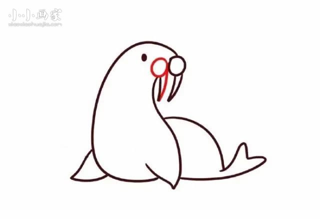 数字9简笔画海豹画法图片步骤- www.chuantongba.top
