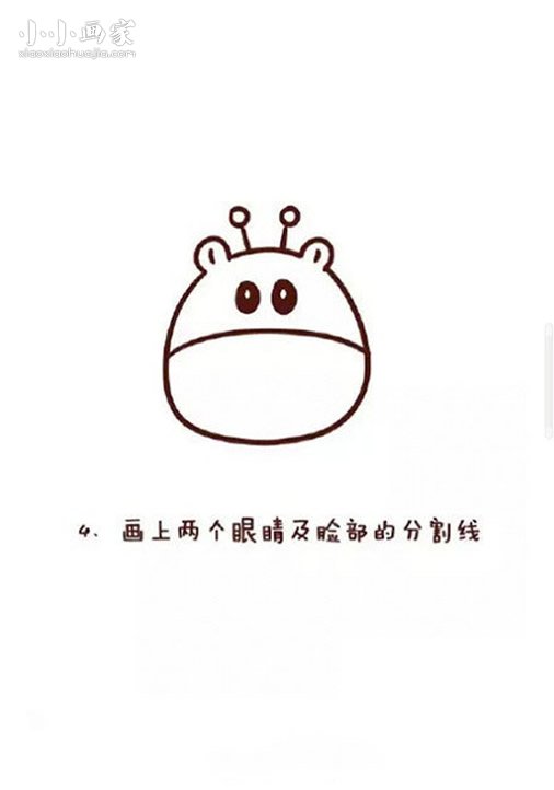 卡通风格长颈鹿简笔画画法图片步骤- www.chuantongba.top