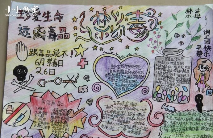 禁毒我先行手抄报作品图片- www.chuantongba.top