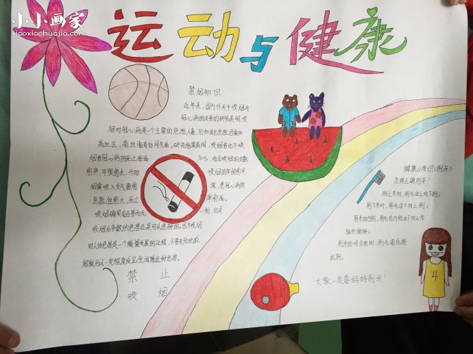 关于禁烟和刷牙的健康手抄报图片- www.chuantongba.top