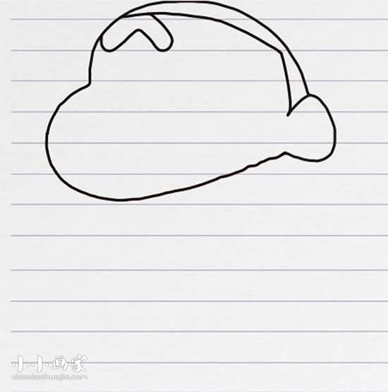 彩色蜡笔小新简笔画画法图片步骤- www.chuantongba.top