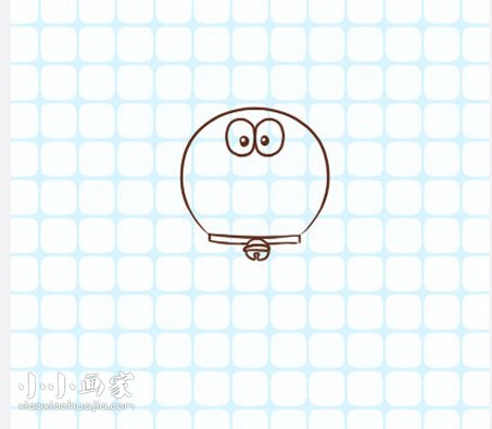彩色的哆啦A梦简笔画画法图片步骤- www.chuantongba.top