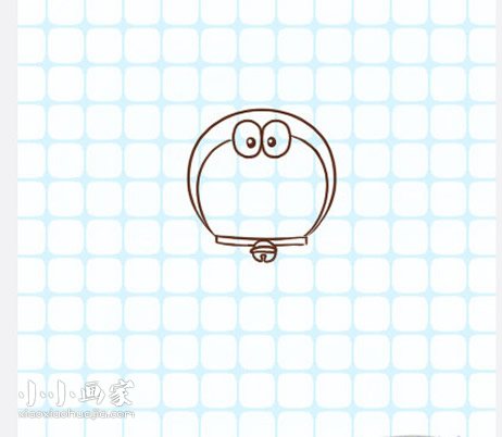 彩色的哆啦A梦简笔画画法图片步骤- www.chuantongba.top