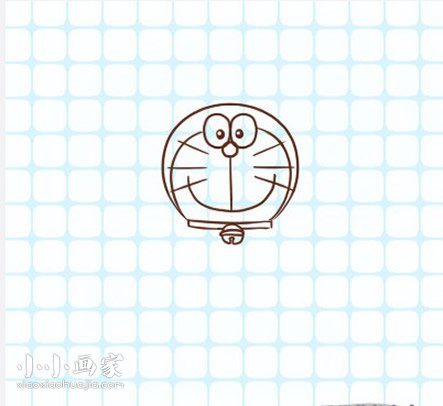 彩色的哆啦A梦简笔画画法图片步骤- www.chuantongba.top