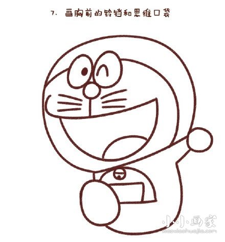 奔跑的哆啦A梦简笔画画法图片步骤- www.chuantongba.top