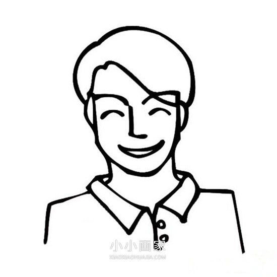 父亲节简笔画画法图片步骤- www.chuantongba.top