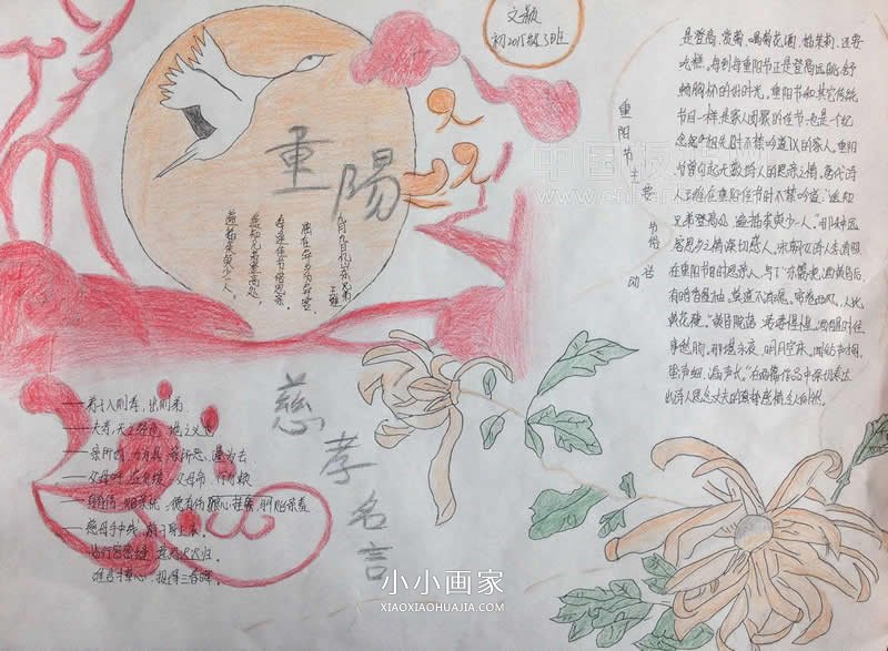 初中生重阳节手抄报图片- www.chuantongba.top