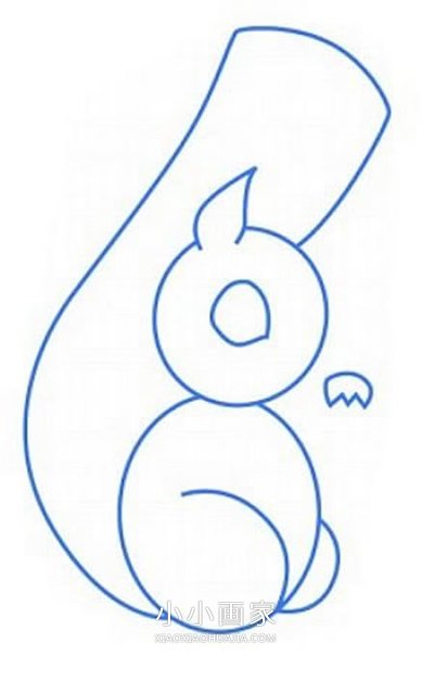 彩色松鼠简笔画画法图片步骤- www.chuantongba.top