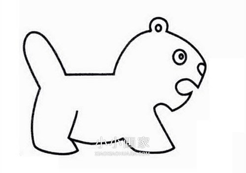 可爱老虎简笔画画法图片步骤- www.chuantongba.top