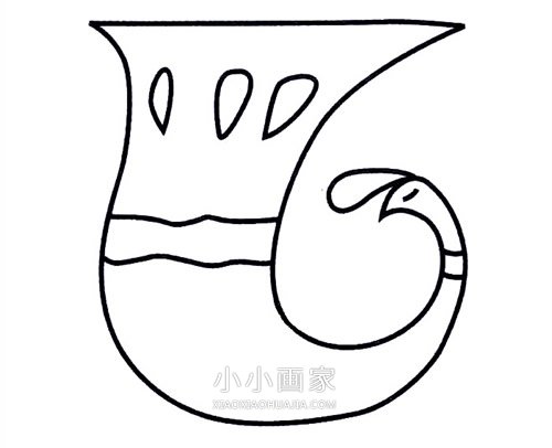 漂亮孔雀简笔画画法图片步骤- www.chuantongba.top