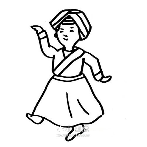 喜迎新年简笔画画法图片步骤- www.chuantongba.top