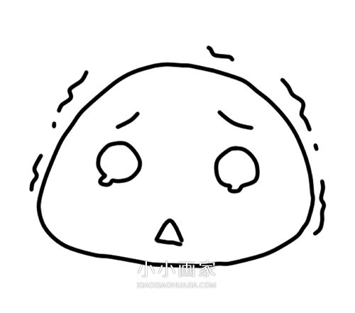 “表情包”饭团简笔画画法图片步骤- www.chuantongba.top
