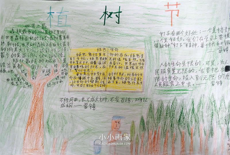 优秀的小学六年级植树节手抄报图片- www.chuantongba.top