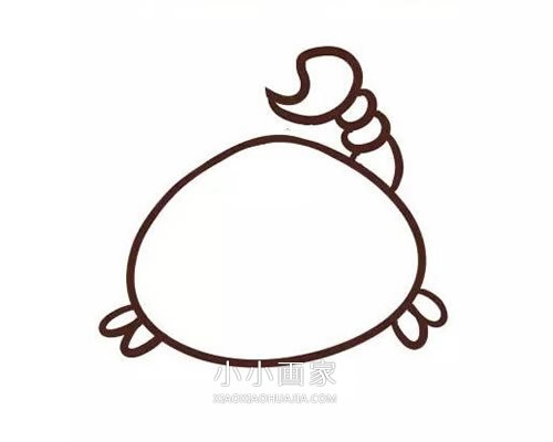 卡通小蝎子简笔画画法图片步骤- www.chuantongba.top