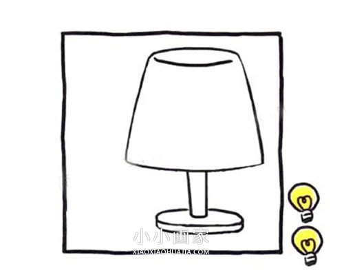 漂亮台灯简笔画画法图片步骤- www.chuantongba.top