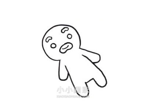 圣诞节姜饼人简笔画画法图片步骤- www.chuantongba.top