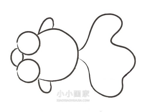 可爱小金鱼简笔画画法图片步骤- www.chuantongba.top