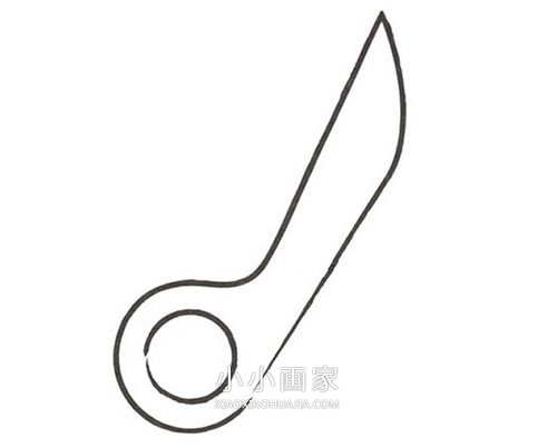 彩色小剪刀简笔画画法图片步骤- www.chuantongba.top