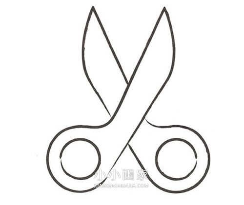 彩色小剪刀简笔画画法图片步骤- www.chuantongba.top
