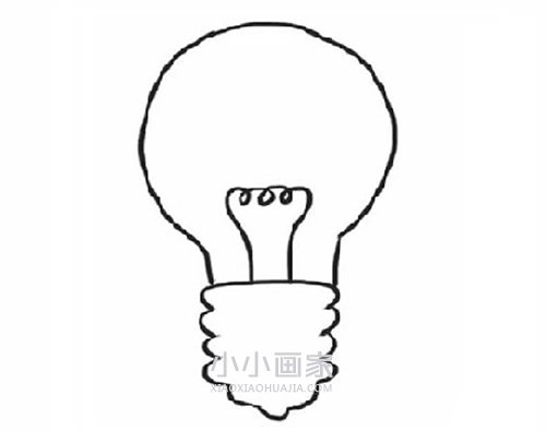 简单灯泡简笔画画法图片步骤- www.chuantongba.top