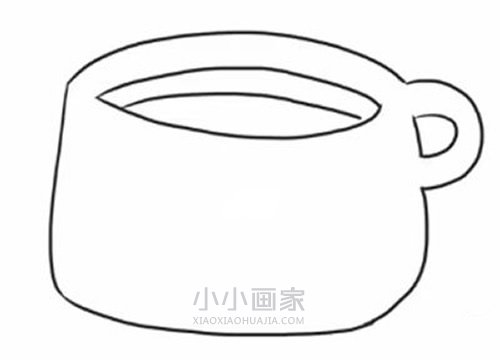 简单茶杯简笔画画法图片步骤- www.chuantongba.top