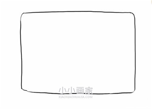 老式电视机简笔画画法图片步骤- www.chuantongba.top