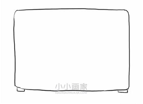 老式电视机简笔画画法图片步骤- www.chuantongba.top