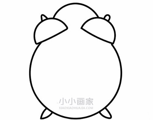 彩色小闹钟简笔画画法图片步骤- www.chuantongba.top