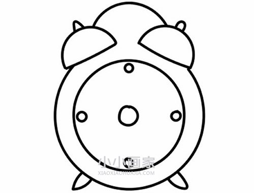 彩色小闹钟简笔画画法图片步骤- www.chuantongba.top