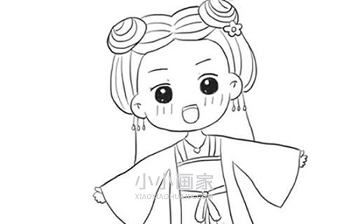 花千骨简笔画画法图片步骤- www.chuantongba.top