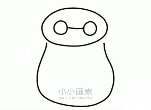 打招呼的大白简笔画画法图片步骤- www.chuantongba.top