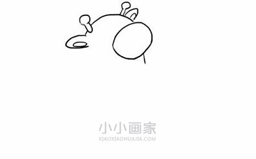 搞笑胖长颈鹿简笔画画法图片步骤- www.chuantongba.top