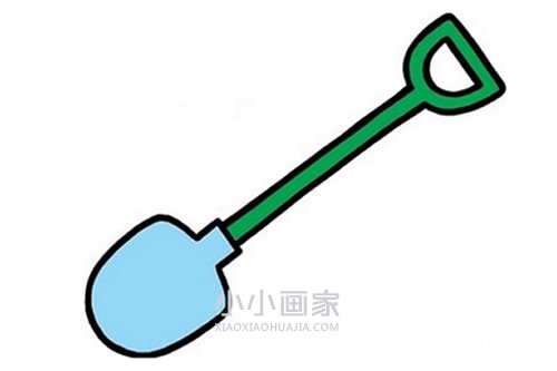 彩色铲子简笔画画法图片步骤- www.chuantongba.top