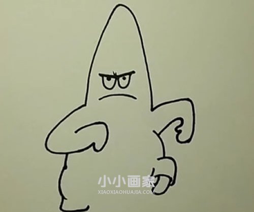 彩色派大星简笔画画法图片步骤- www.chuantongba.top