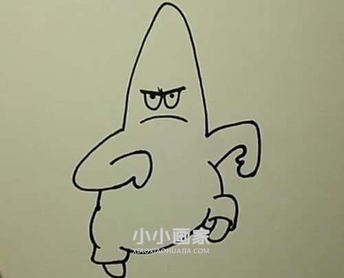 彩色派大星简笔画画法图片步骤- www.chuantongba.top
