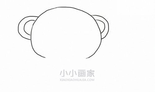 快乐小熊简笔画画法图片步骤- www.chuantongba.top