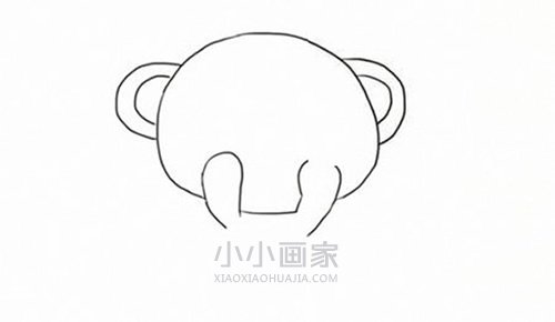 快乐小熊简笔画画法图片步骤- www.chuantongba.top