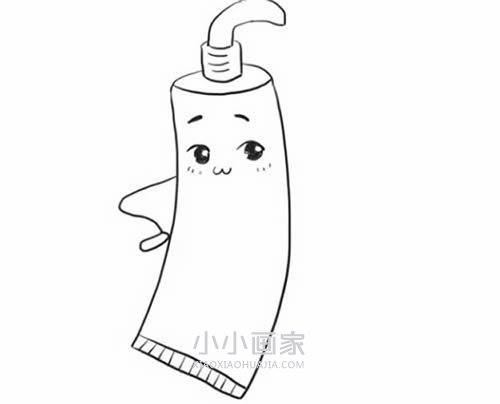 卡通牙膏牙刷简笔画画法图片步骤- www.chuantongba.top