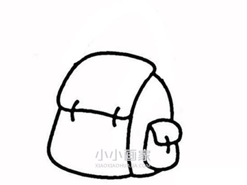 简单书包简笔画画法图片步骤- www.chuantongba.top