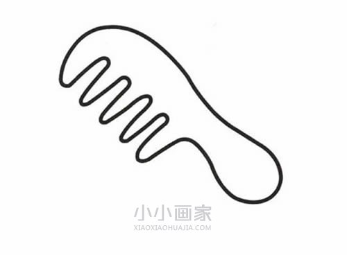 可爱彩色梳子简笔画画法图片步骤- www.chuantongba.top