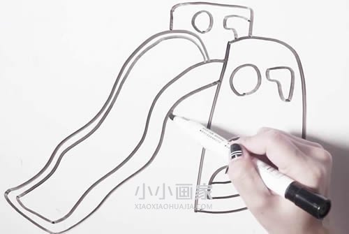 滑梯简笔画画法图片步骤- www.chuantongba.top