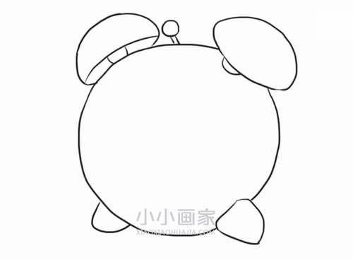 黑白闹钟简笔画画法图片步骤- www.chuantongba.top