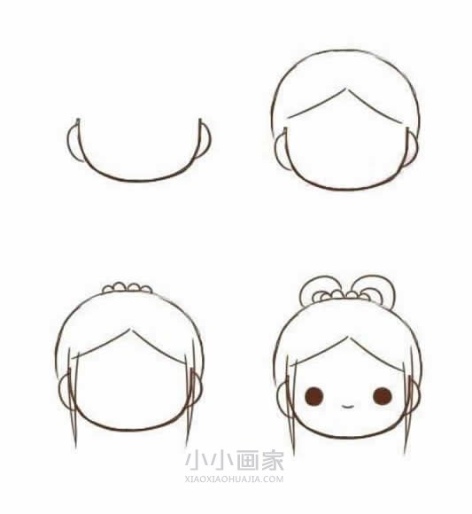 可爱又美丽织女简笔画画法图片步骤- www.chuantongba.top