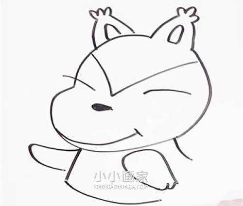 可爱松鼠宝宝简笔画画法图片步骤- www.chuantongba.top