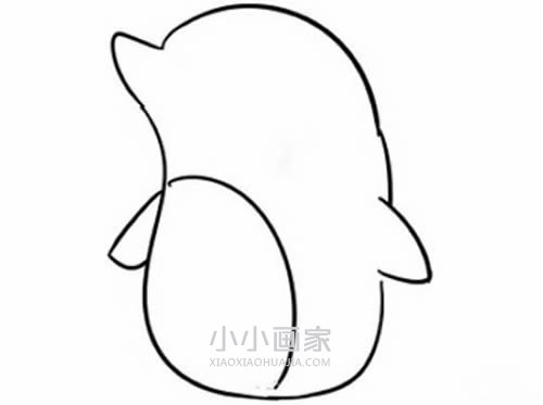 表情严肃小企鹅简笔画画法图片步骤- www.chuantongba.top